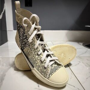 Dior B23 LT 560 Embroidered High Top Logo Oblique 44 EU 10.5-11 US M